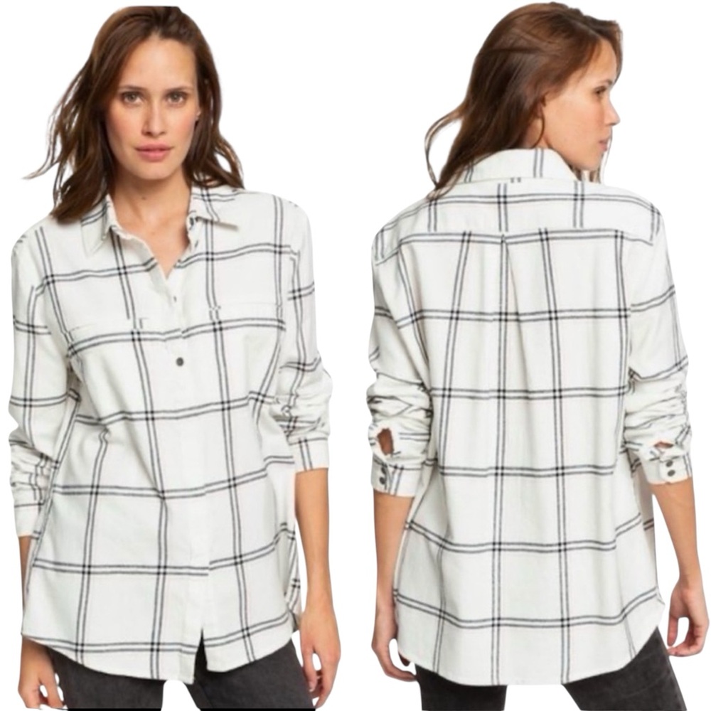 ROXY Button Down Long Sleeve Shirt